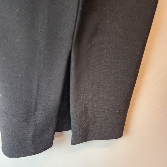 New Joseph Ribkoff Black Stretch Dress Pants Back Slit  Size 14 - Picture 7 of 8